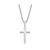 Mens Stainless Steel Cross Necklace