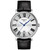 Men's Swiss Carson Premium Black Leather Strap Watch 40mm