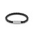 Men's Braided Black Leather Bracelet