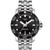 Men's Swiss Automatic T-Sport Seastar 1000 Gray Stainless Steel Bracelet Diver Watch 43mm