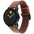 Unisex Swiss Bold Rustic Brown Leather Strap Watch 42mm