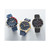 Men's Chronograph Marine Star Blue Leather & Silicone Strap Watch 43mm