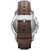 Men's Chronograph Grant Brown Leather Strap Watch 44mm