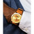 Men's Ferguson Three Hand Quartz Tan Leather Watch 44mm