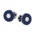 Men's Blue Round Cuff Links