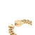 Gold-Tone IP Stainless Steel Hexagon Logo Pavé Cuban Link Bracelet