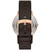 Men's Quartz Two Hand Brown Leather Watch 40mm