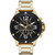Men's Chronograph Gold Tone Stainless Steel Bracelet Watch 48mm