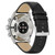 Men's Summit 3 Black Leather Strap Smart Watch 42mm