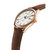 Men's Swiss Automatic Classic Index Brown Leather Strap Watch 40mm