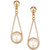 Cultured Freshwater Pearl (8mm) Wire-Wrapped Drop Earrings in 10k Gold