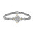 EFFY® Diamond Cluster Antique-Look Bracelet (1/10 ct. t.w.) in Sterling Silver & 18k Gold