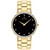 Faceto Men's Swiss Diamond (3/8 ct. t.w.) Gold-Tone PVD Bracelet Watch 39mm
