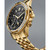 Eco-Drive Men's Calendrier Diamond-Accent Gold-Tone Stainless Steel Bracelet Watch 44mm