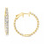 EFFY® Diamond In & Out Small Hoop Earrings (3/8 ct. t.w.) in Sterling Silver, 1"
