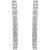 EFFY® Diamond In & Out Small Hoop Earrings (3/8 ct. t.w.) in Sterling Silver, 1"