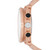 Men's Analog-Digital Rose Gold-Tone Polyurethane Strap Watch, 46mm