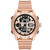 Men's Analog-Digital Rose Gold-Tone Polyurethane Strap Watch, 46mm
