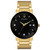 Men's Futuro Diamond Dress Diamond-Accent Gold-Tone Stainless Steel Bracelet Watch 42mm