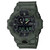 Men's Analog-Digital Green Resin Strap Watch 53mm