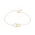 Interlocking Adjustable Bracelet Set in 14k Yellow Gold