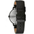 Men's Black Leather Strap Watch 40mm