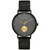 Men's Black Leather Strap Watch 40mm