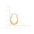 Patterned Small Oval Huggie Hoop Earrings in 10k Gold