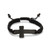 Men's Black Stainless Steel Adjustable Cross Bracelet