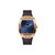 Men's Flex Brown Leather Strap Watch 43mm