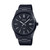 Men's Three-Hand Black Stainless Steel Watch 41mm, MTPVD03B-1A