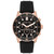 Men's Cunningham Chronograph Black Silicone Watch 44mm