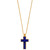 EFFY® Men's Lapis Lazuli Cross 22" Pendant Necklace in 14k Gold-Plated Sterling Silver