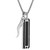Men's Icon Black Onyx & Black Diamond (3/4 ct. t.w.) Pendant Necklace in Sterling Silver, 24" + 2" extender