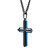 Macy's Men's Modern Cross Pendant Necklace in Two-Tone Stainless Steel