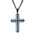 Macy's Men's Modern Cross Pendant Necklace in Two-Tone Stainless Steel