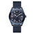 Men's Navy Stainless Steel Mesh Bracelet Watch 44mm