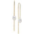 EFFY® Cultured Freshwater Pearl (10 x 7mm) Threader Earrings in 14k Gold