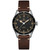 Men's Khaki Aviation Pioneer Automatic Brown Leather Strap Watch 38mm