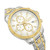 Men's Chronograph Date Quartz Bicocca Gold-Tone, Silver-Tone Stainless Steel Bracelet 46mm
