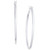 Large Skinny Hoop Earrings in Sterling Silver, 1.6", Created for Macy's