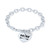 Diamond Mom Heart Charm Bracelet (1/10 ct. t.w.) in Sterling Silver
