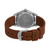 Men's Solar Brown Leather Strap Watch 36 mm