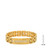 Simulated Diamonds Link ID Bracelet