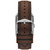 Men's Carraway Three-Hand Brown Leather Watch, 30mm
