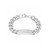 Men's Stainless Steel Cuban Link Chain Bracelet with Engraved Dad