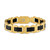Men's Icon Black Ceramic Bracelet in Gold Ion-Plated Stainless Steel