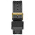 Men's Textured Black Silicone Strap Watch, 46mm
