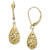 Filigree Leverback Drop Earrings in 10k Gold