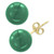 EFFY® Dyed Green Jade (10mm) Stud Earrings in 14k Gold